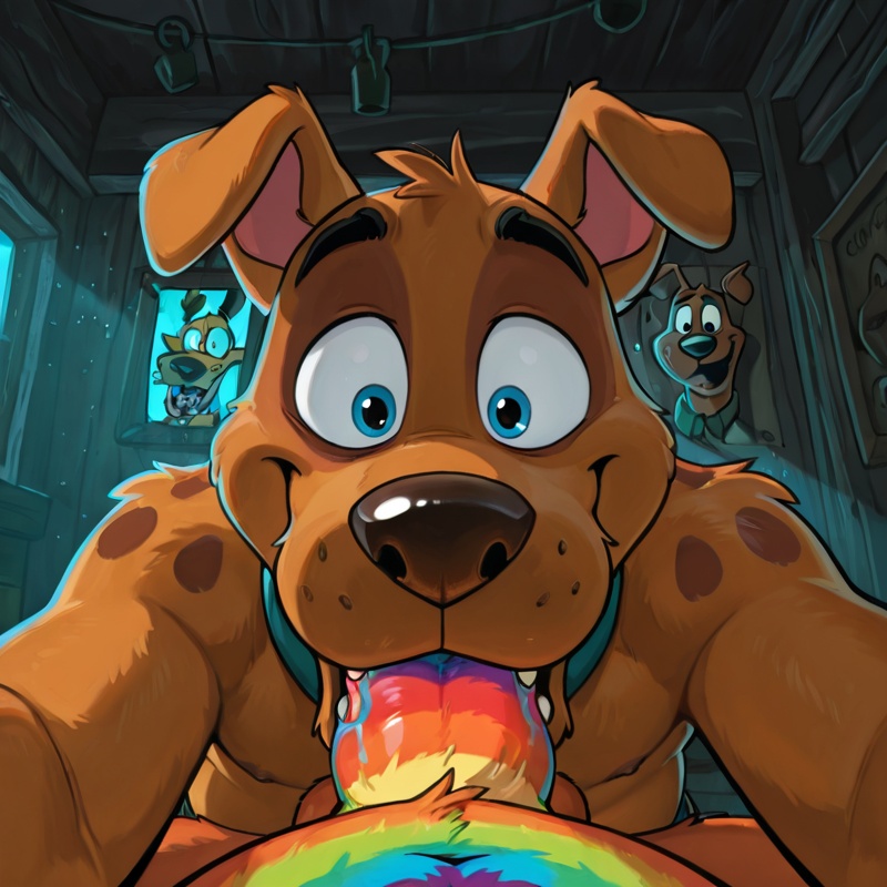 Scooby-Doo and Courage: Neon Rainbow Adventure