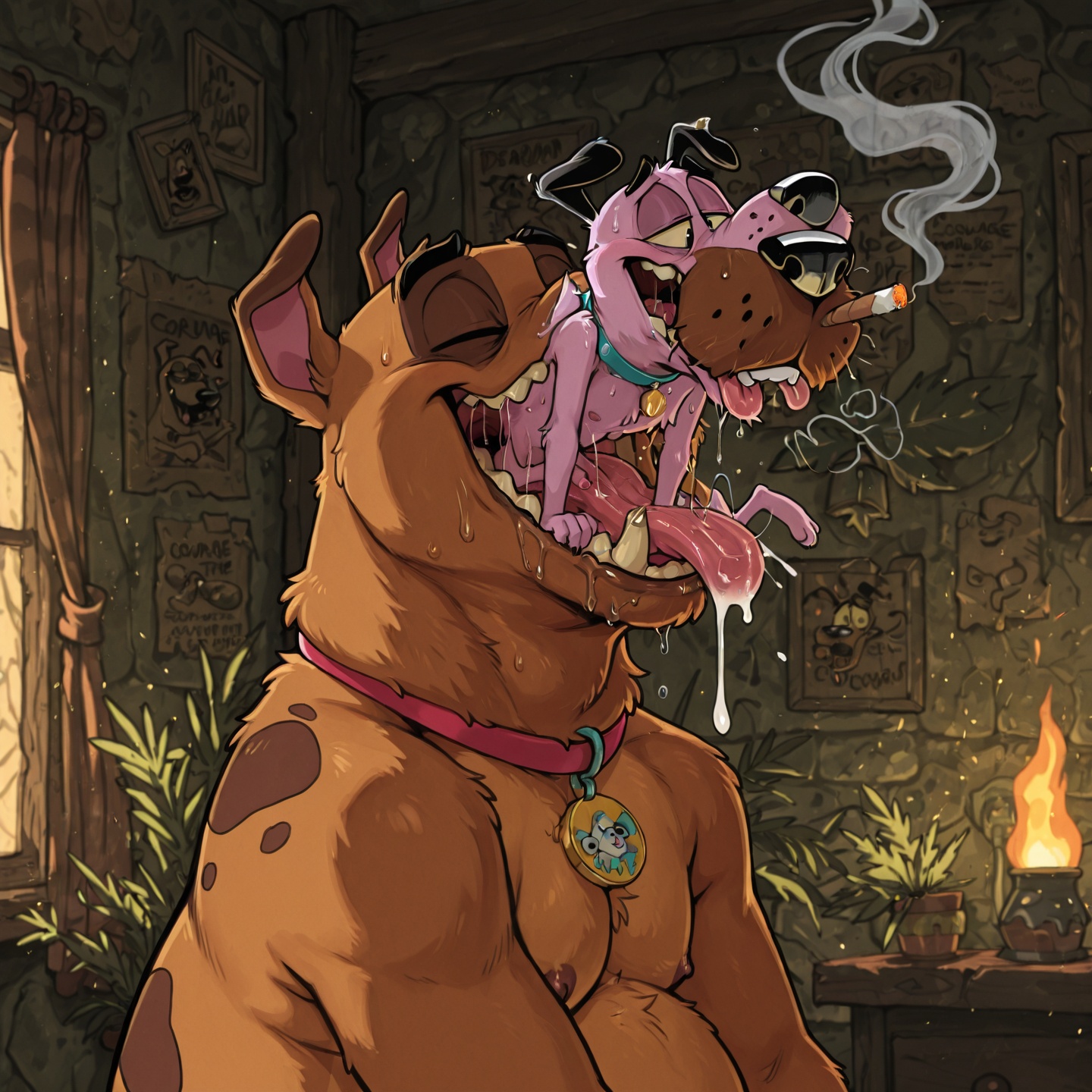 Courage the Cowardly Dog Nude Vore Scene Male