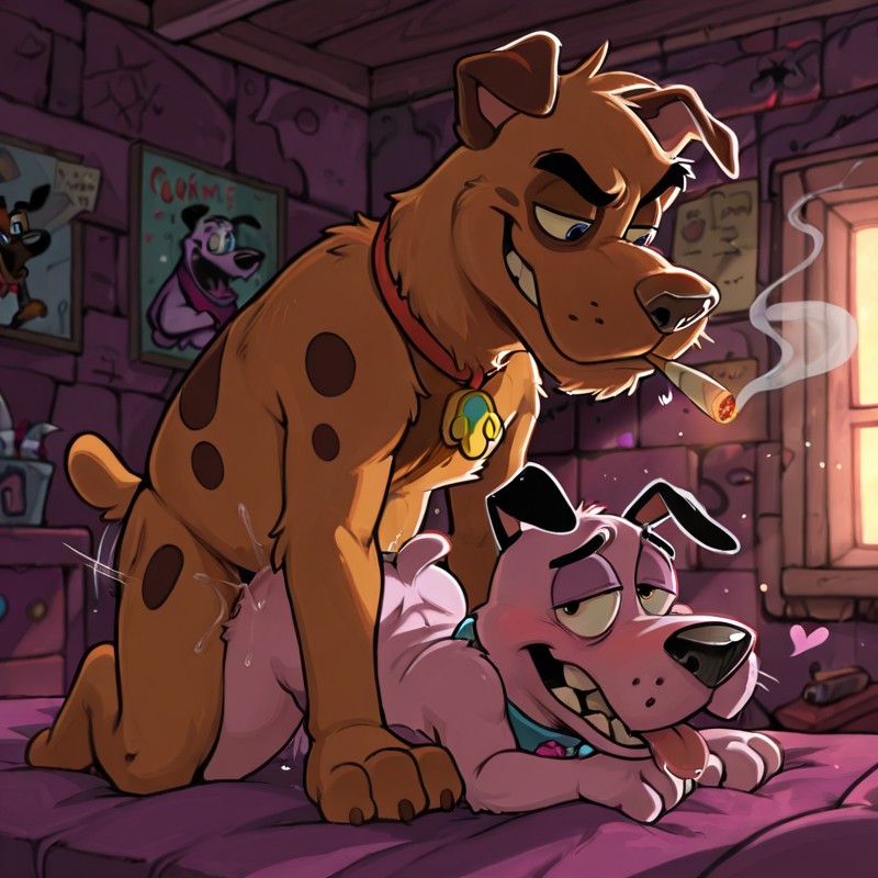 Courage the Cowardly Dog Stoner Meme Male