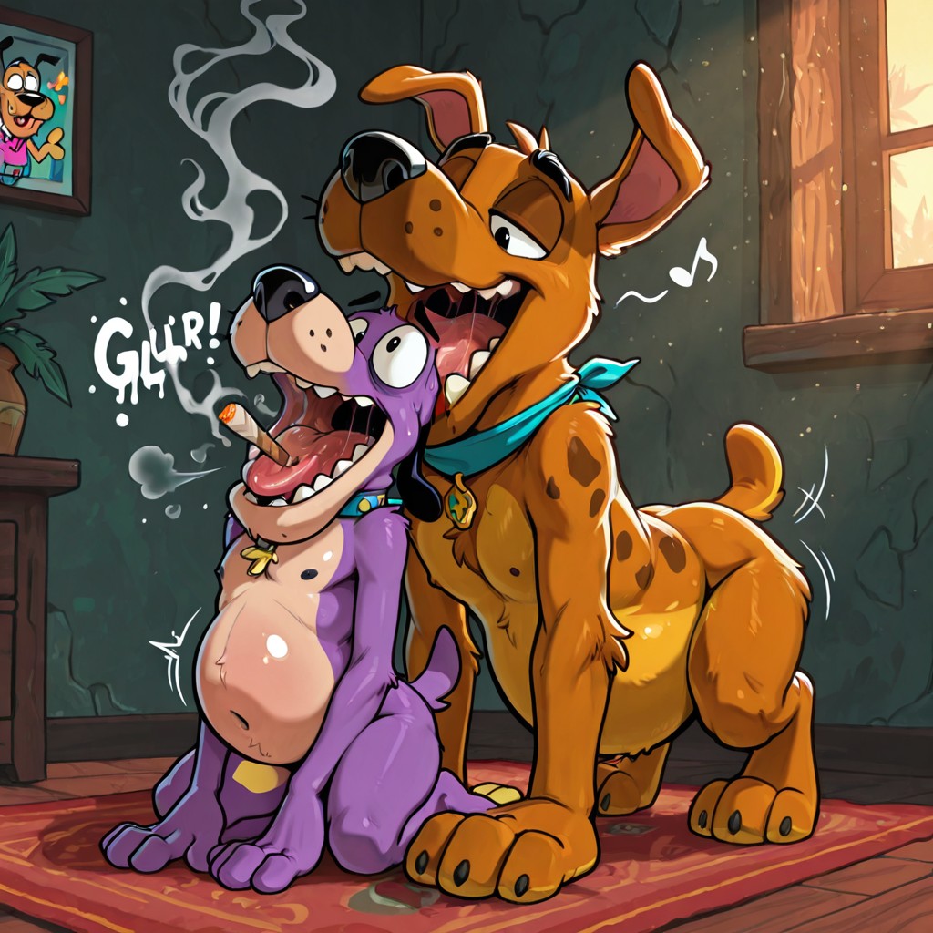 Courage the Cowardly Dog Stoner Scene Musical Symbol