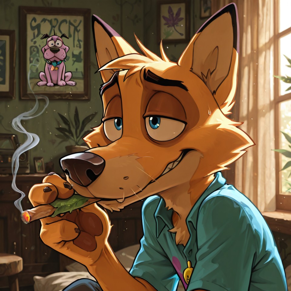 Courage the Cowardly Dog Stoner Fox Solo