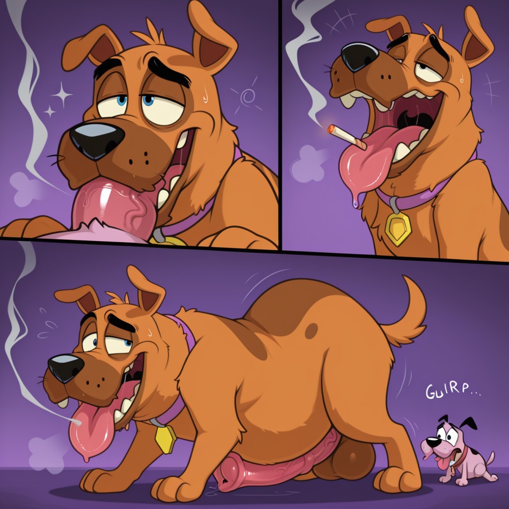 Courage the Cowardly Dog Stoner Scene Synced To Music