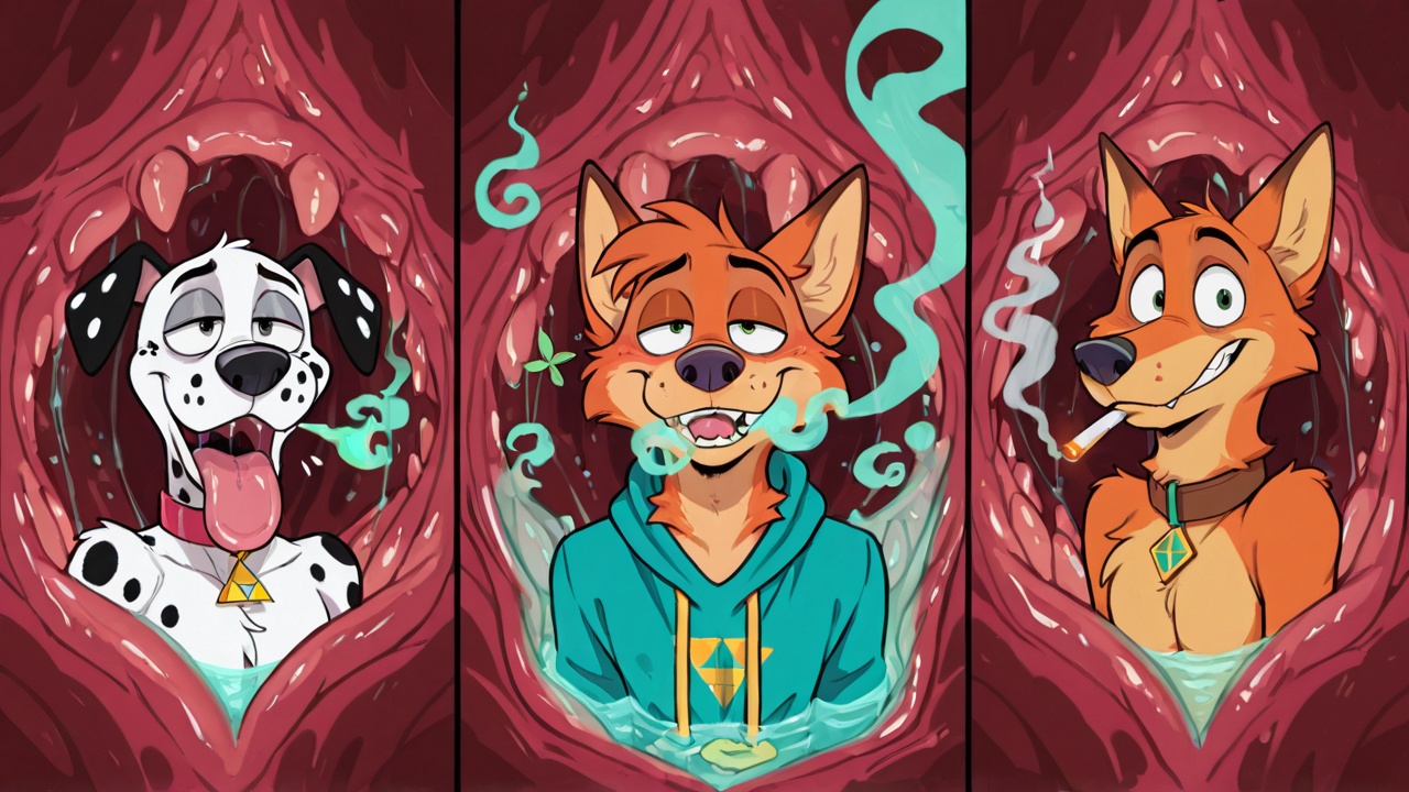 Scooby Doo as Courageous Dalmatian Smoking Marijuana