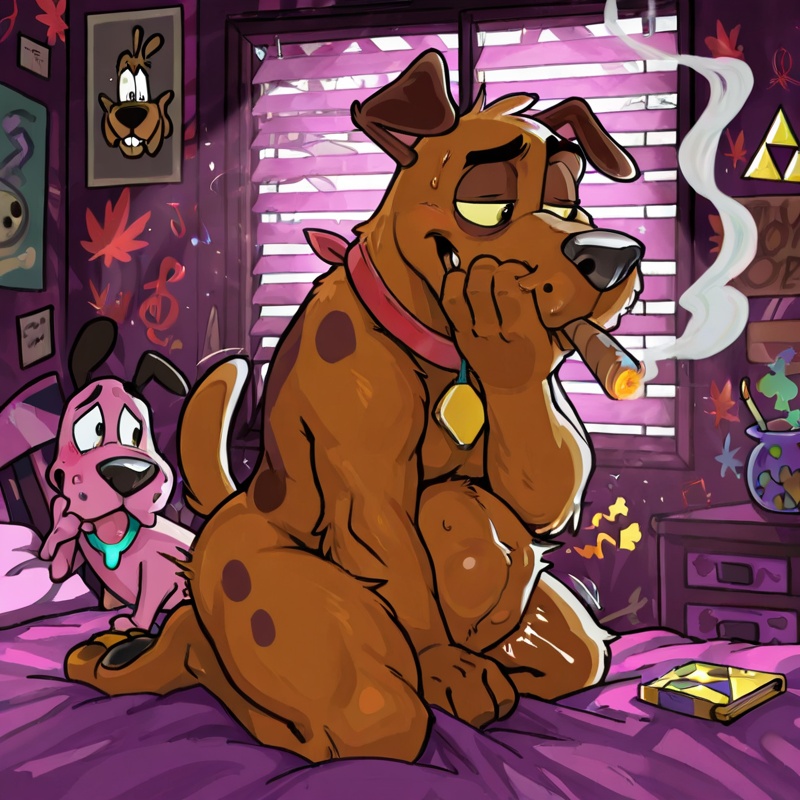 Courage the Cowardly Dog and Scooby Doo Intimate Scene