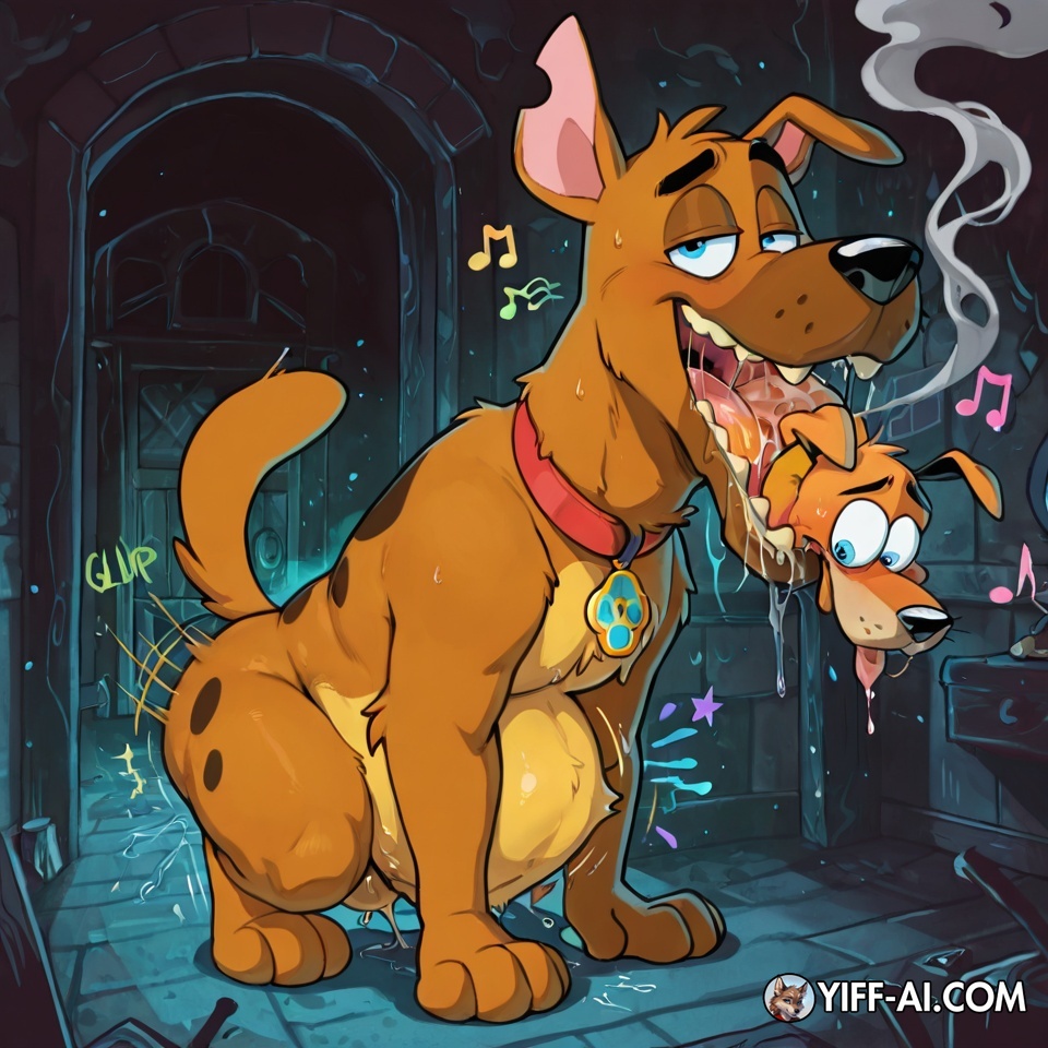 Courage the Cowardly Dog and Scooby Doo: Intimate Encounter