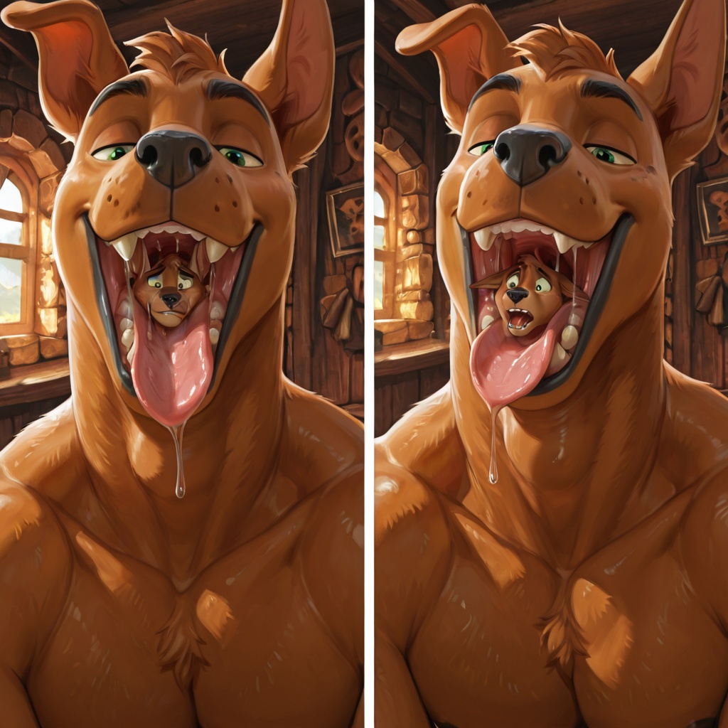 Mystical Vore Scene in Forest Clearing