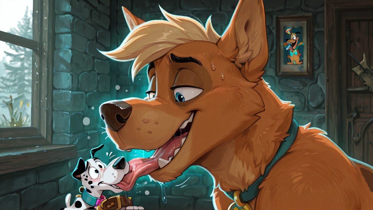 Anthro Fox Swallowing Scooby Doo