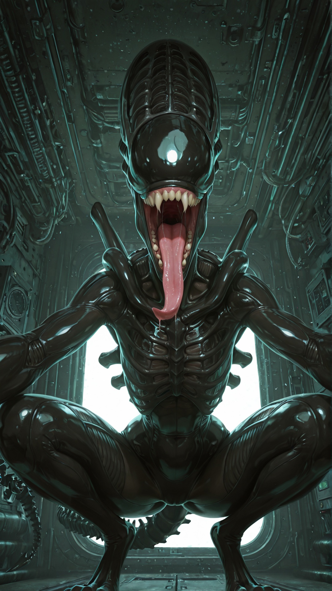 Alien Beast in Submarine Peril