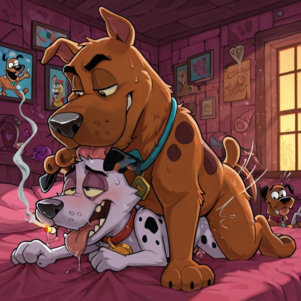 Courage the Cowardly Dog Romantic Embrace