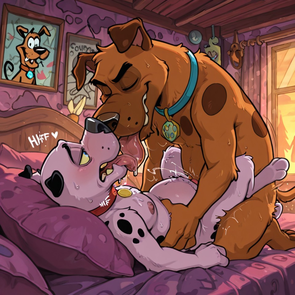 Courage the Cowardly Dog Romantic Embrace