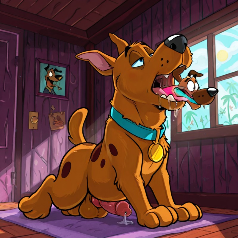 Anthro Courage the Cowardly Dog Toony