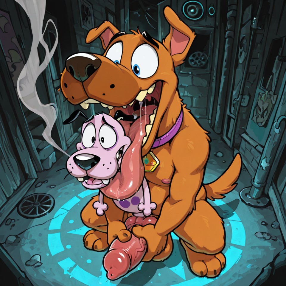 Courage the Cowardly Dog Stoner Wolf Portrait