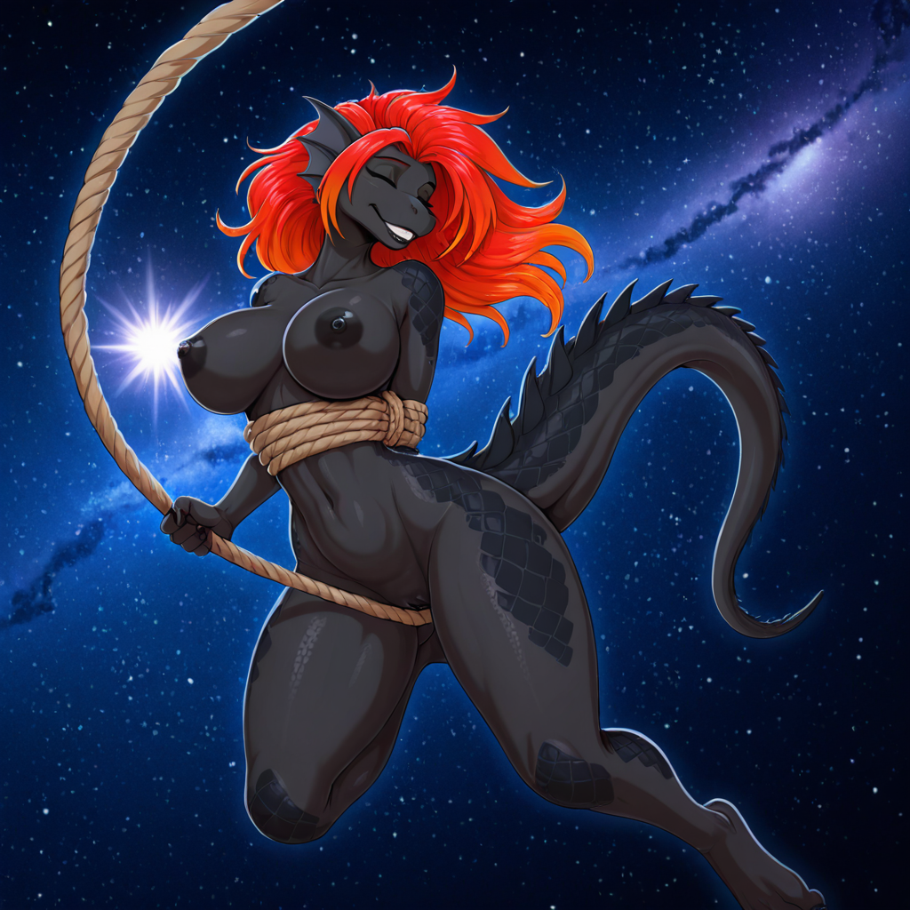 Celestial Dragon Bound in Cosmic Space