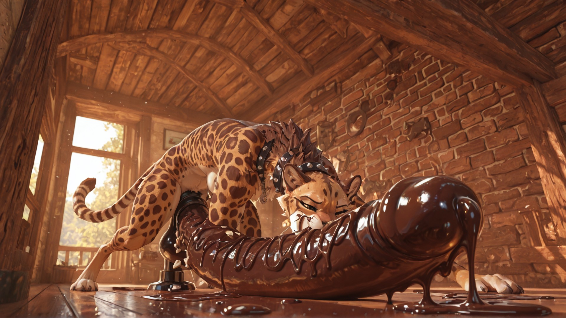 Cheetah Desiring Sweet Treat