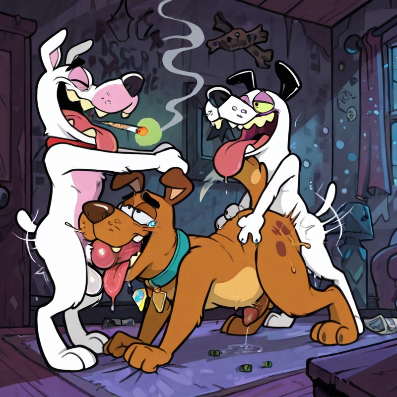 Seductive Anthro Fox Enjoying Stoner Vibes