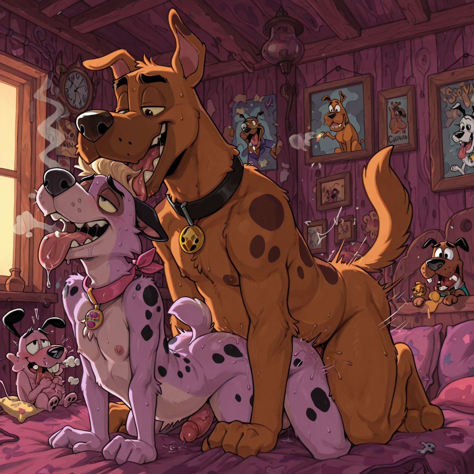 Courage the Cowardly Dog Romantic Embrace