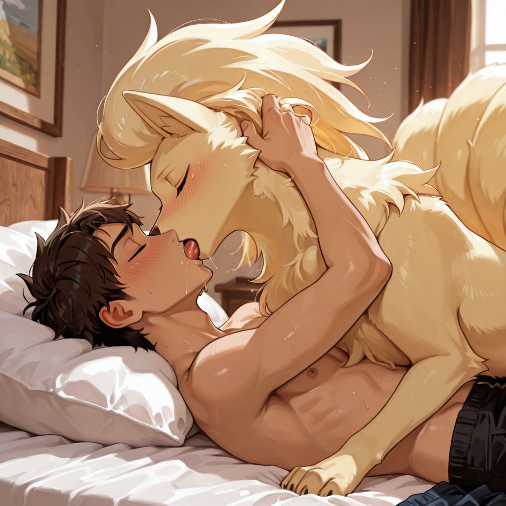 Two Pokemon in a Moonlit Bedroom