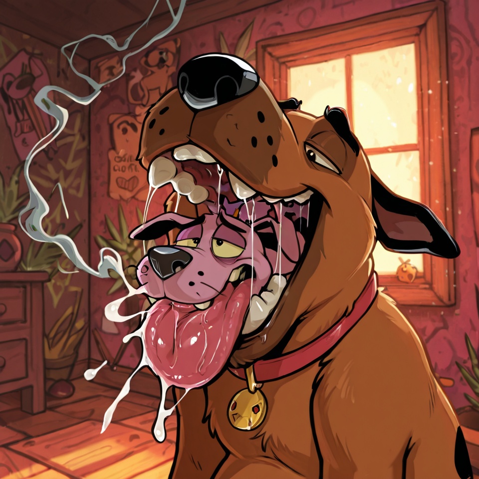 Courage the Cowardly Dog in Adult Vore Scene