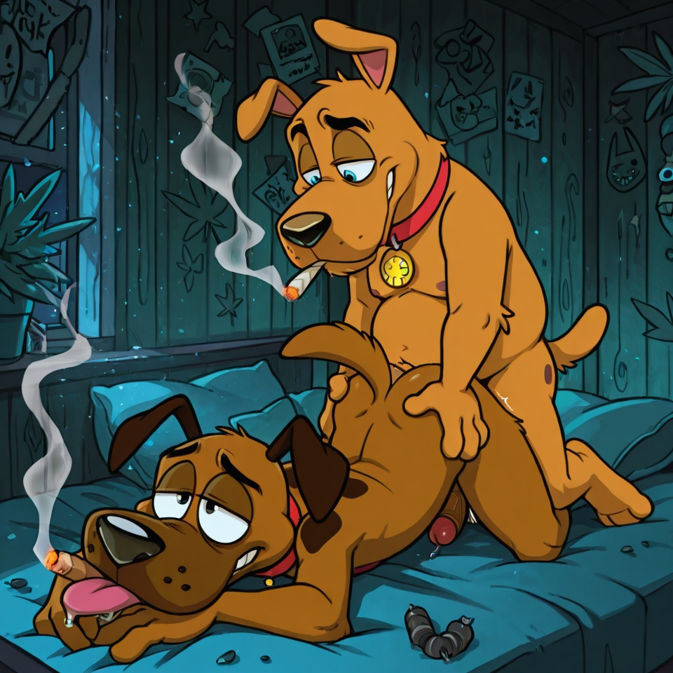 Courage the Cowardly Dog in Seductive Nude Pose