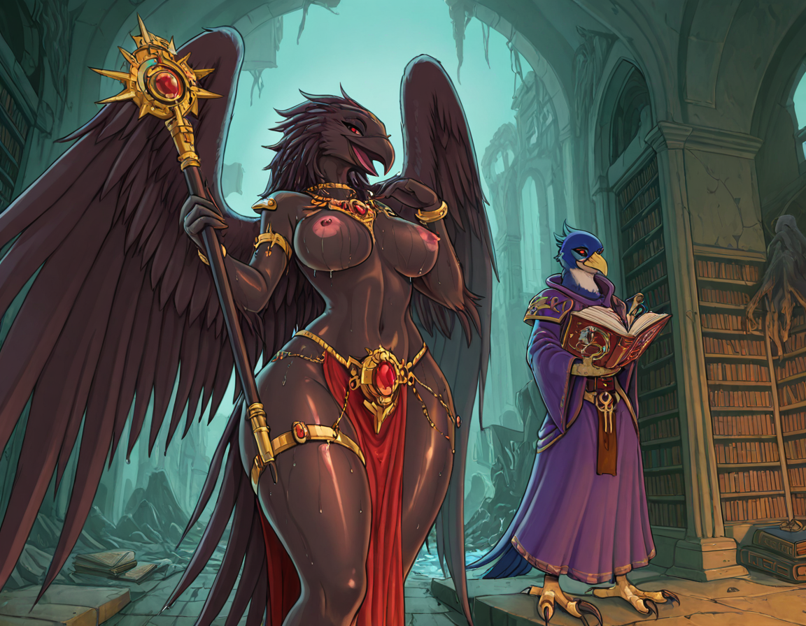 Corrupted Lord of Change in Ruined Library