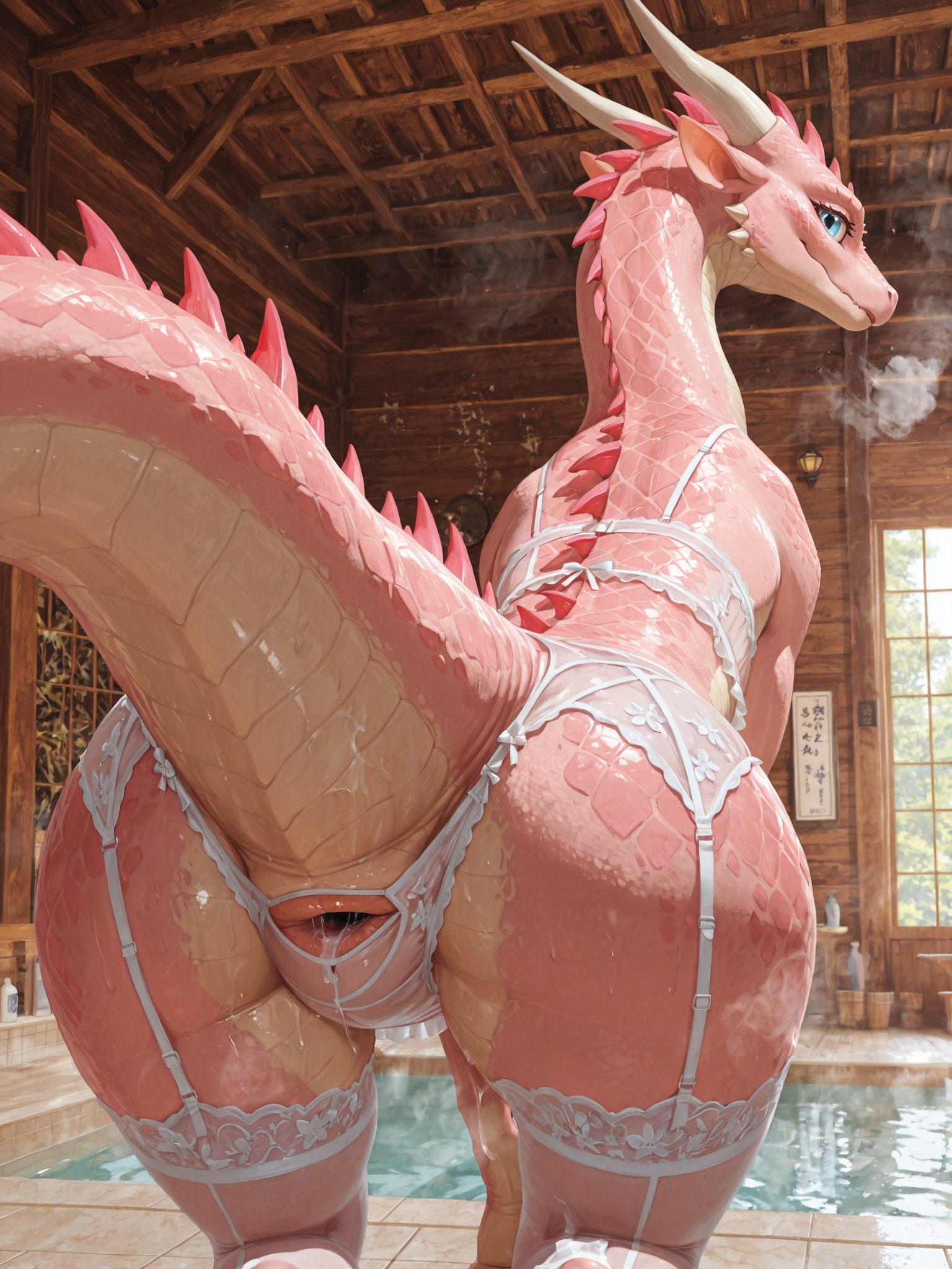 Pink Dragon Presenting Hindquarters