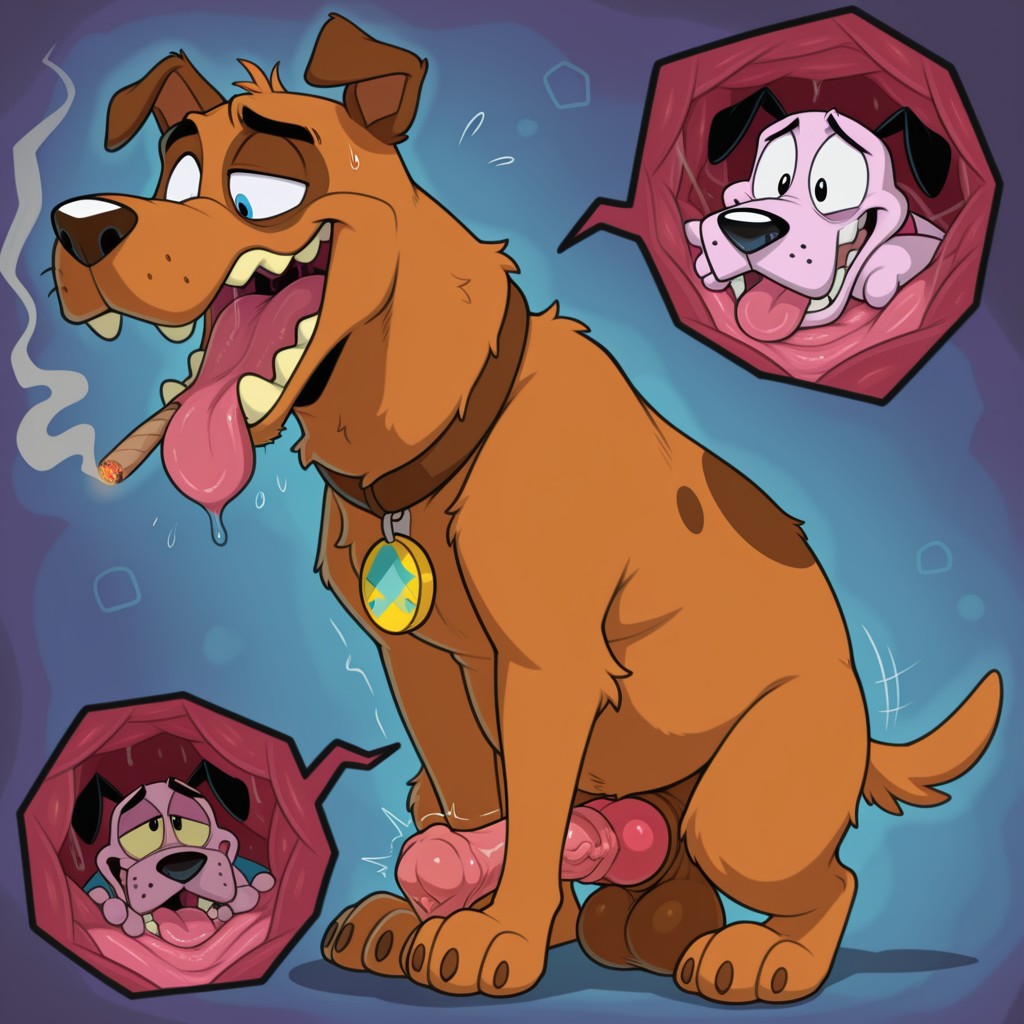 Courage the Cowardly Dog Stoner Portrait
