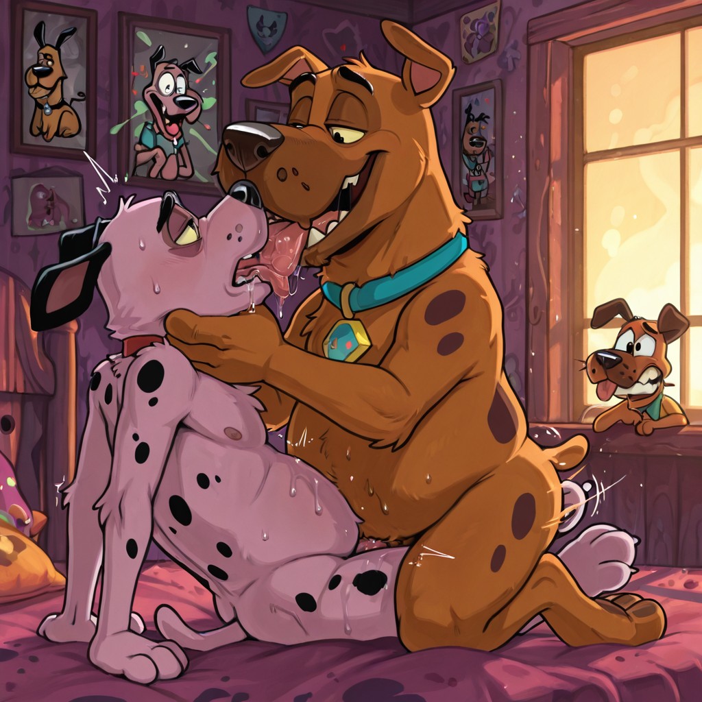 Courage the Cowardly Dog Romantic Embrace