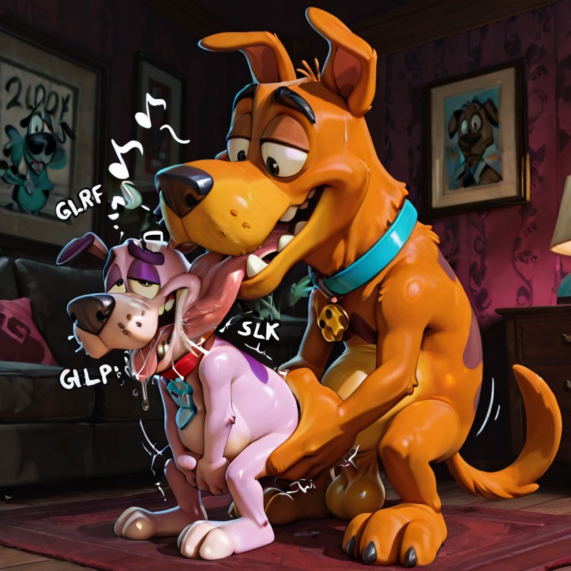 Realistic, 3d, Male, Toony, Courage The Cowardly Dog, Scooby Doo
