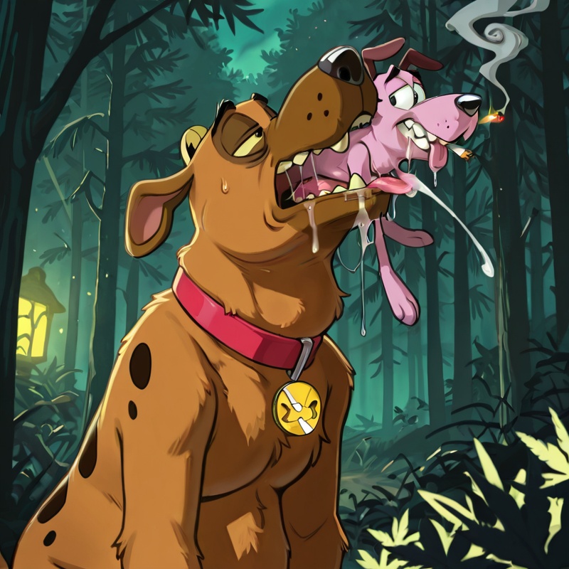 Courage the Cowardly Dog Stoned Anthro Vore Scene