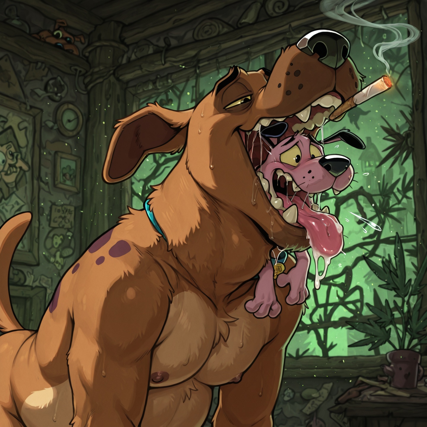 Courage the Cowardly Dog Stoned Nude