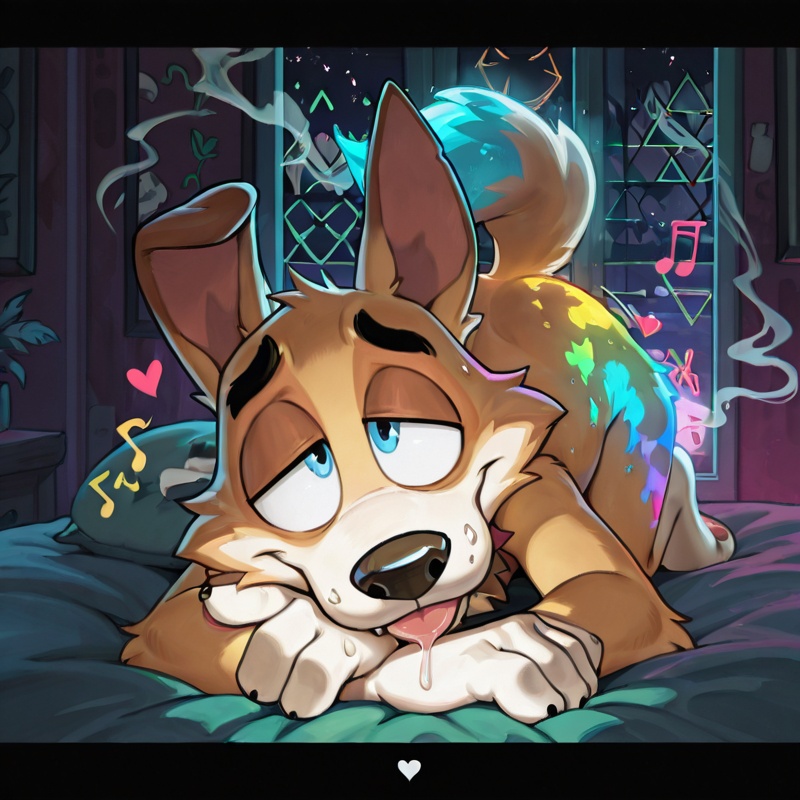 Courage the Cowardly Dog Stoner Furry Art