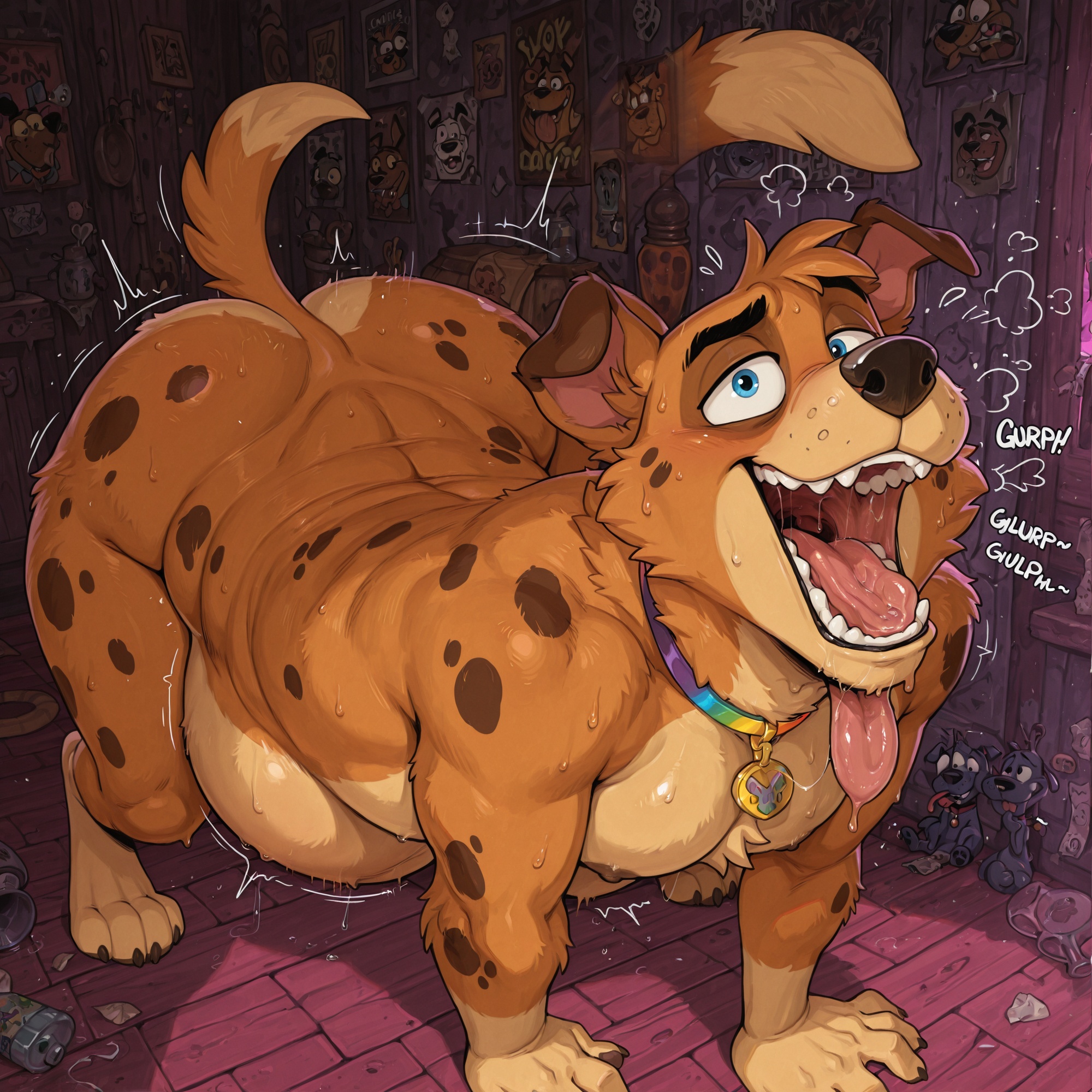 Courage the Cowardly Dog as Anthro Fox
