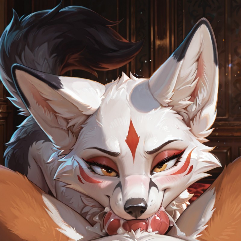 Feral, Female Fox, Male Fox, Multicolored Fur, Fluffy Tail