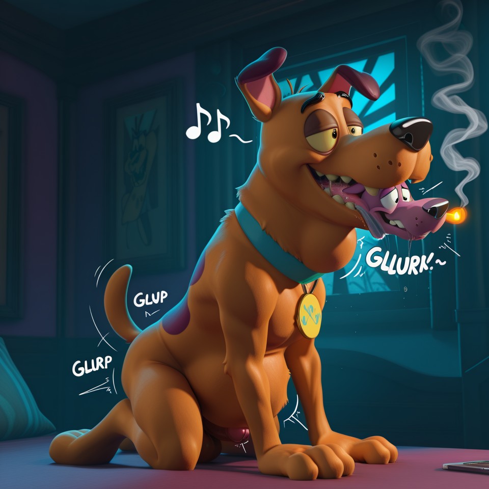Courage the Cowardly Dog Stoner Adventure Scooby Doo