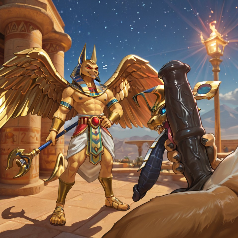 Set Deity Red Eyes Grin Smile, Set Smite, Set Species
