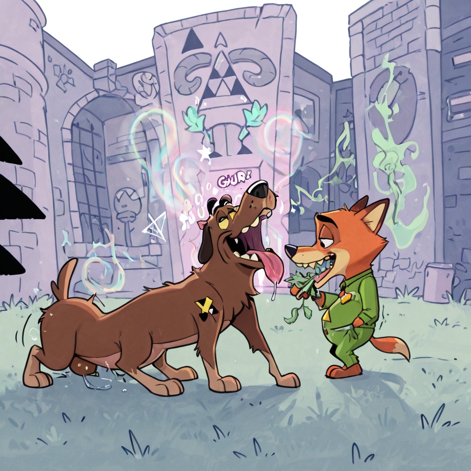 Courage the Cowardly Dog and Scooby-Doo Stoner Adventure
