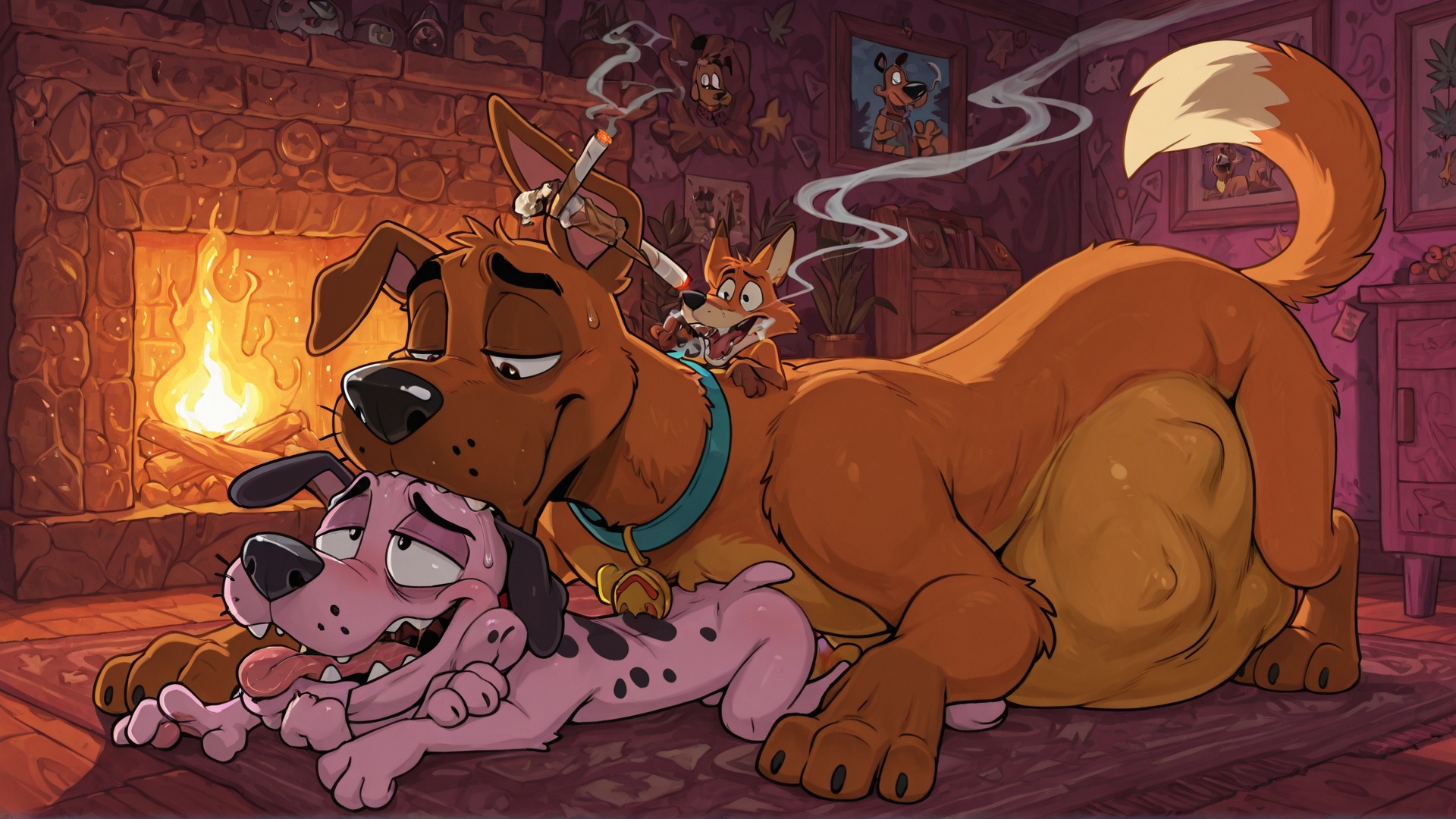 Courage the Cowardly Dog Fox Vore Scene