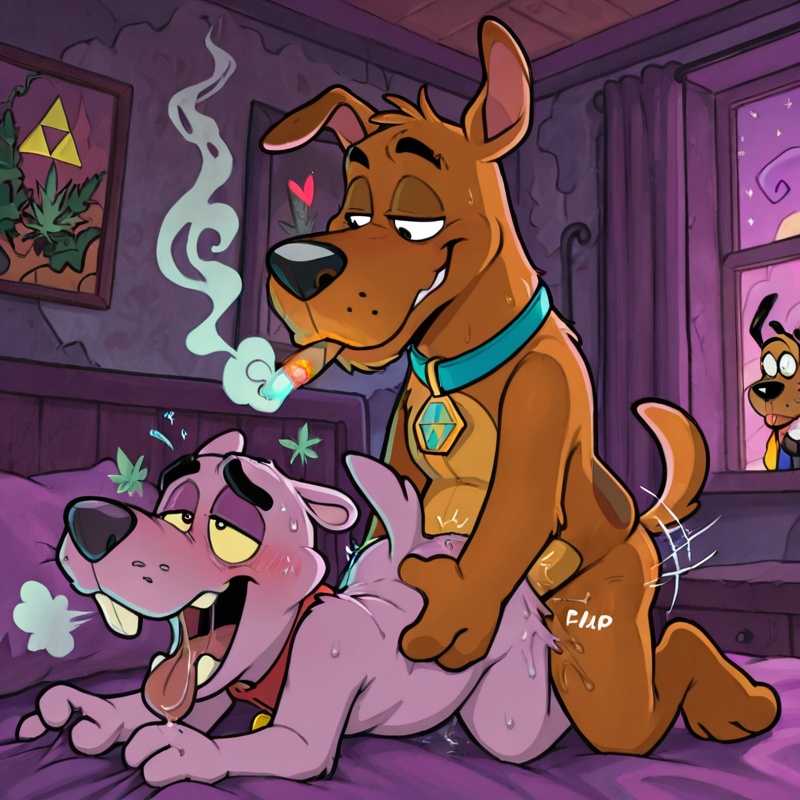 Courage the Cowardly Dog Fox Otter Duo