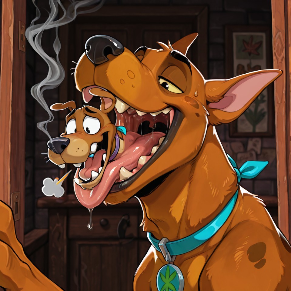 Scooby Doo Consumes Courage the Cowardly Dog Whole