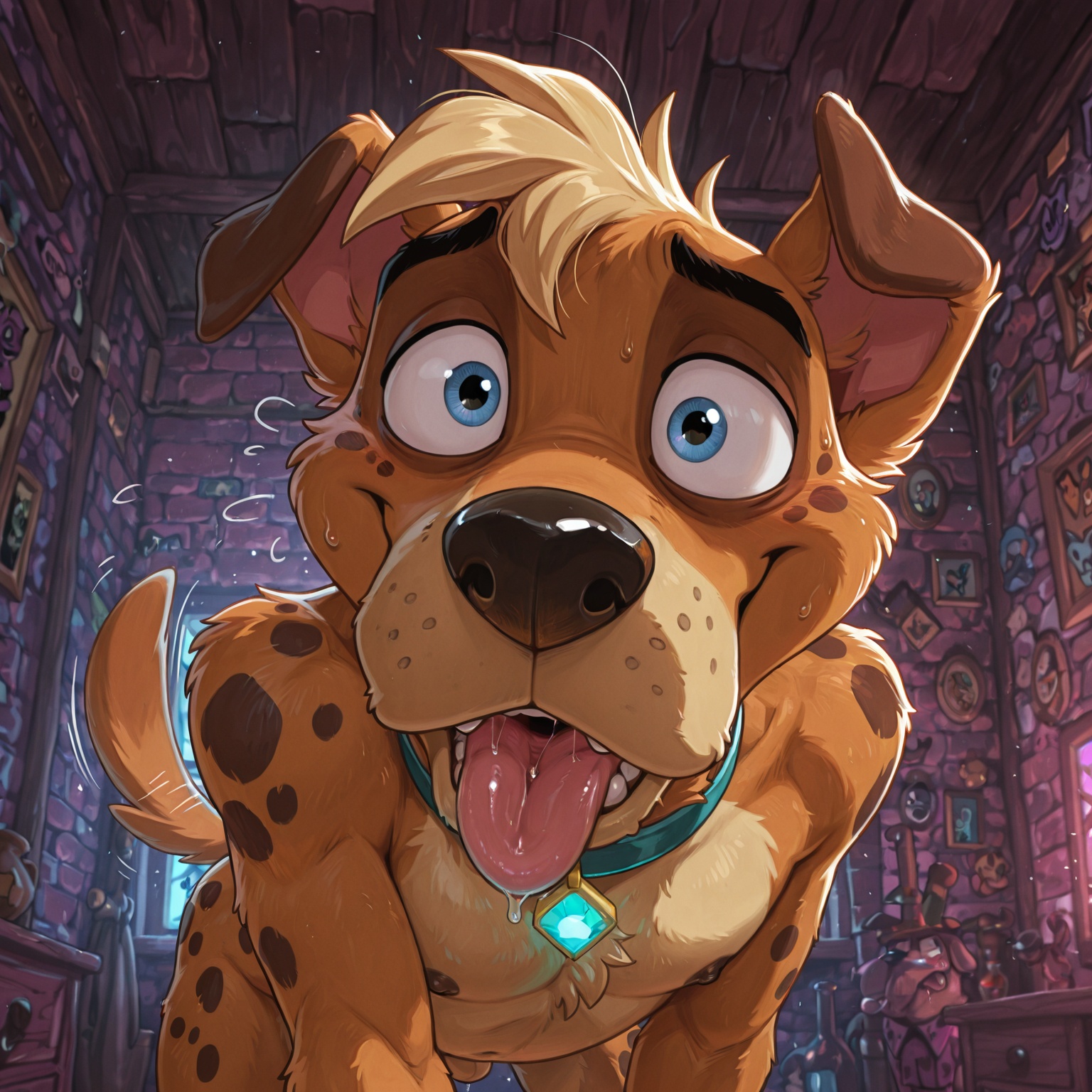 Courage the Cowardly Dog as Anthro Fox