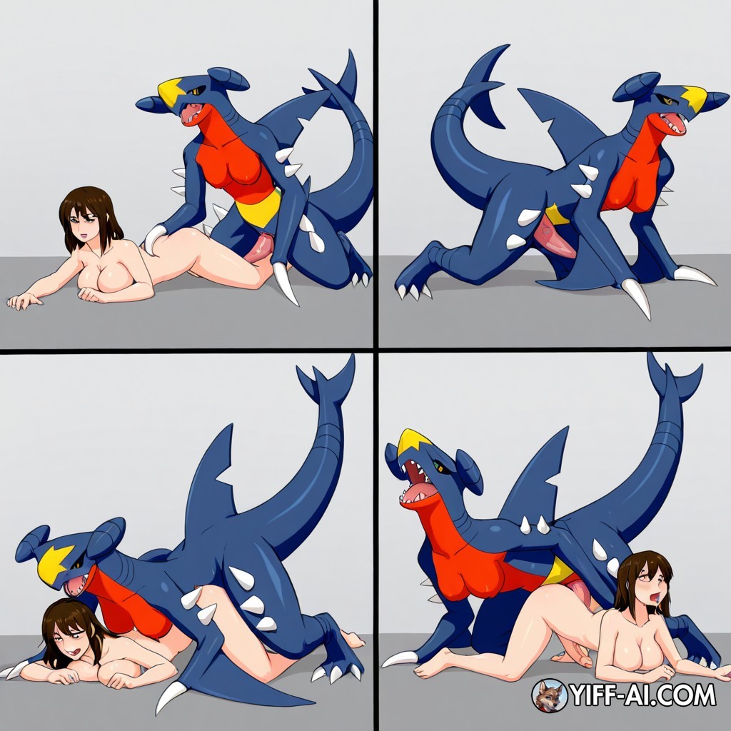 Garchomp Mid-Transformation Sequence