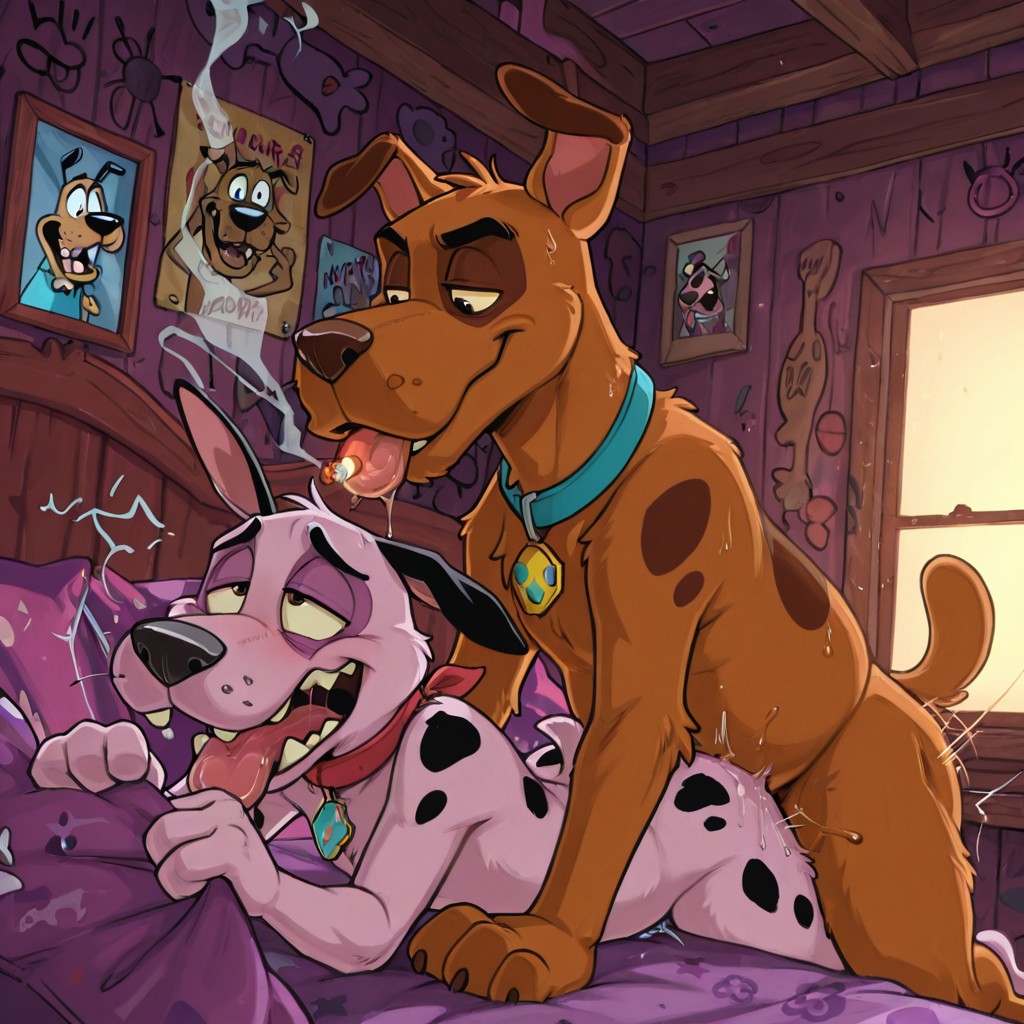 Courage the Cowardly Dog: Seductive Stoner Moment Slightly_chubby