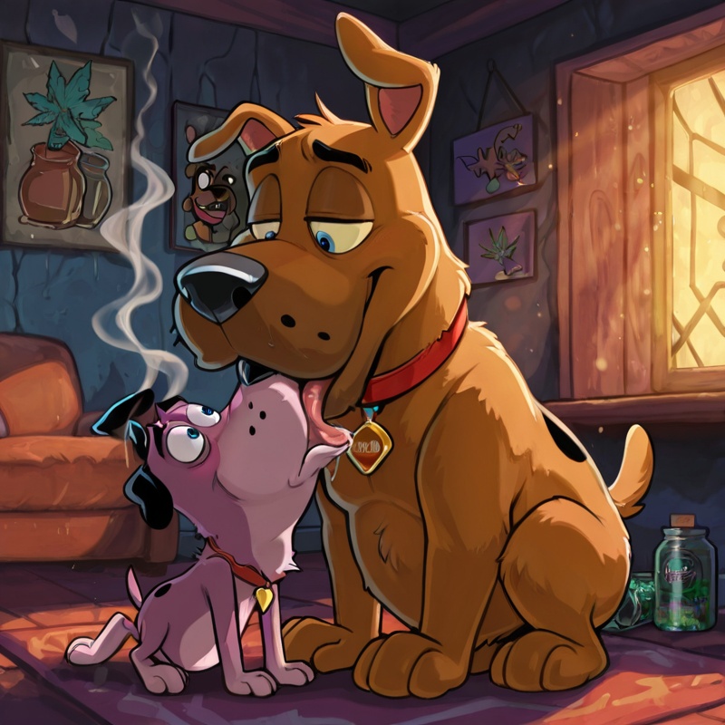 Courage the Cowardly Dog: Seductive Stoner Character
