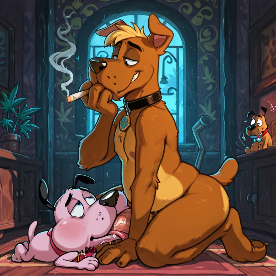 Courage the Cowardly Dog Anthro Vore Scene Stoned