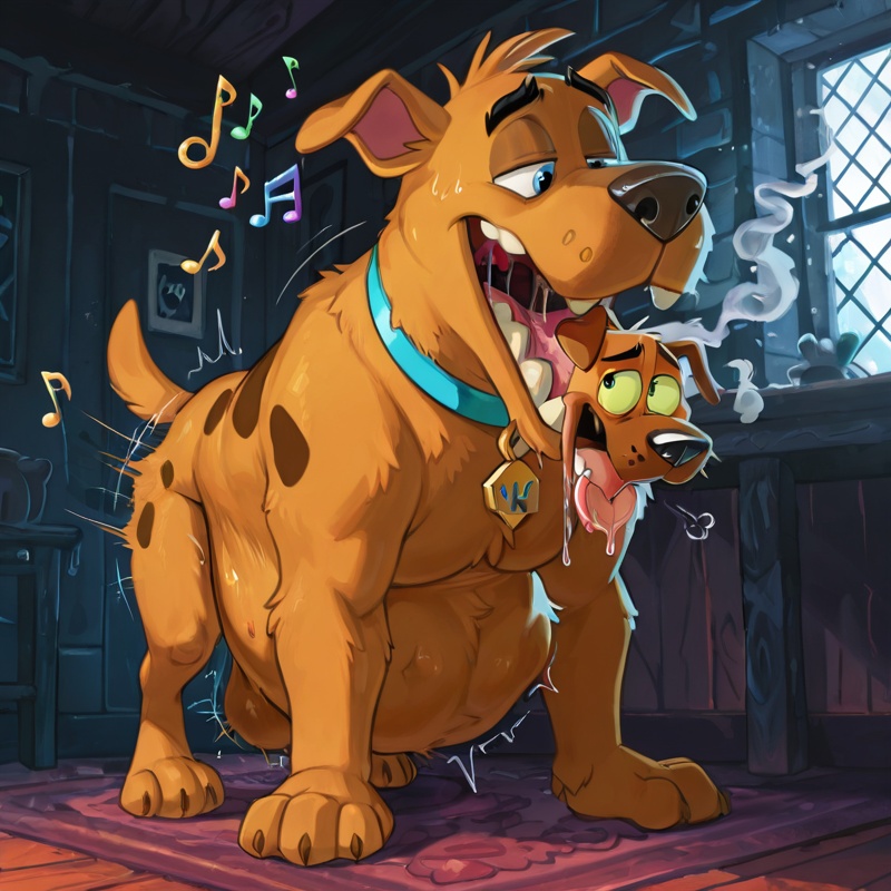 Courage the Cowardly Dog in Musical Vore Scene