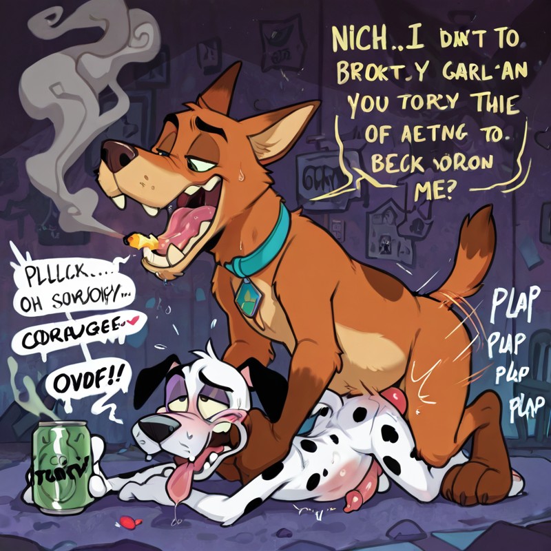 Courage the Cowardly Dog Stoned and Nude Male