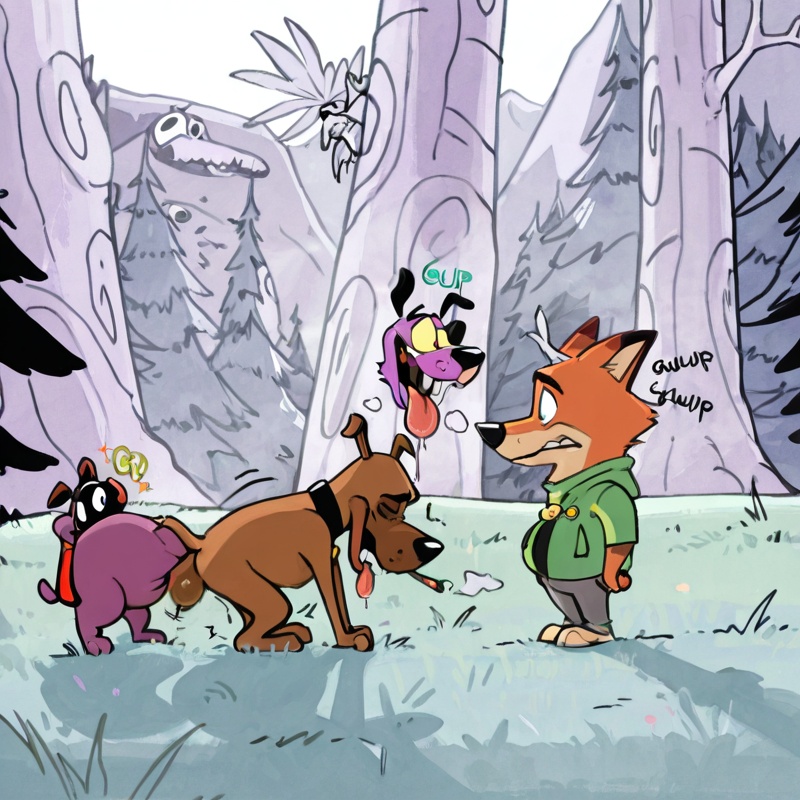 Courage the Cowardly Dog and Scooby Doo Stoned