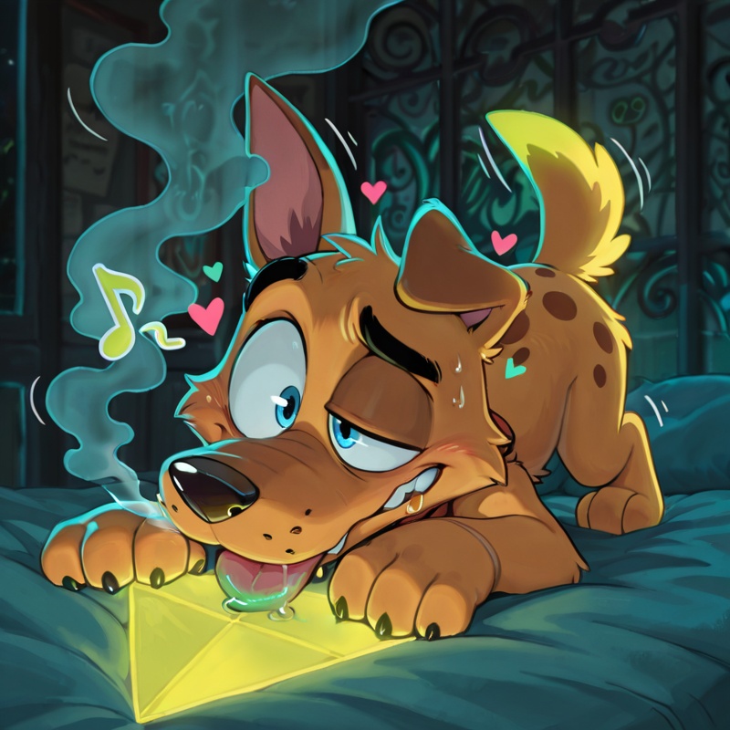 Courage the Cowardly Dog as Gay Stoner Furry