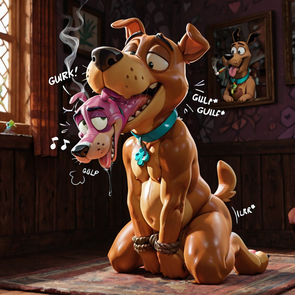 Courage the Cowardly Dog Stoner Art Realistic
