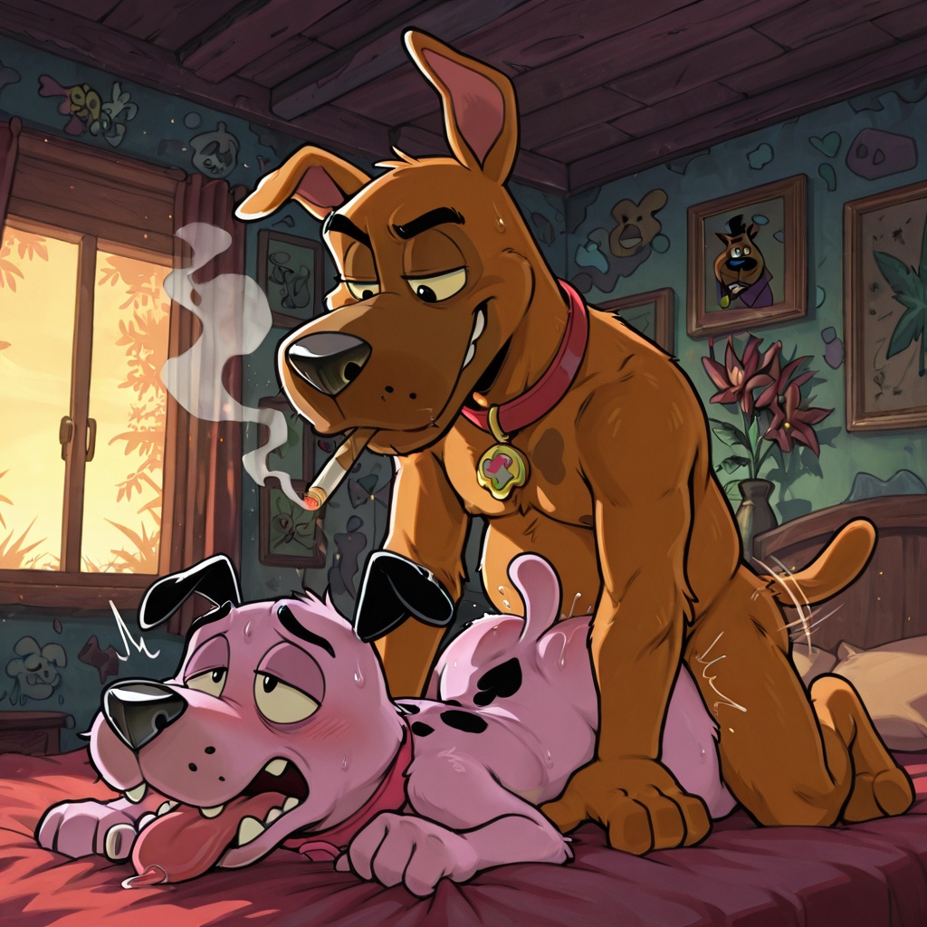 Courage the Cowardly Dog: Stoned and Nude Marijuana